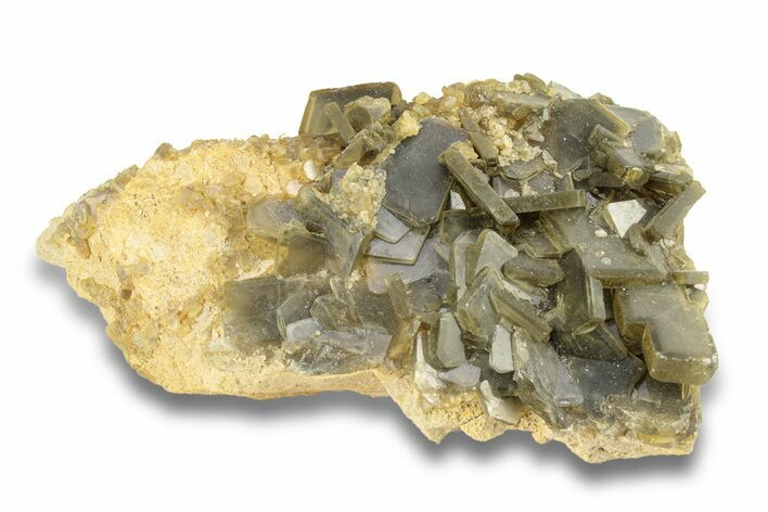 Gray-Green Tabular Barite With Phantoms - Peru #252550